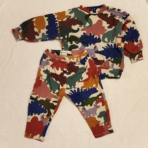 Bobo Choses Multicolor Dinosaur Print Sweatpants & Joggers